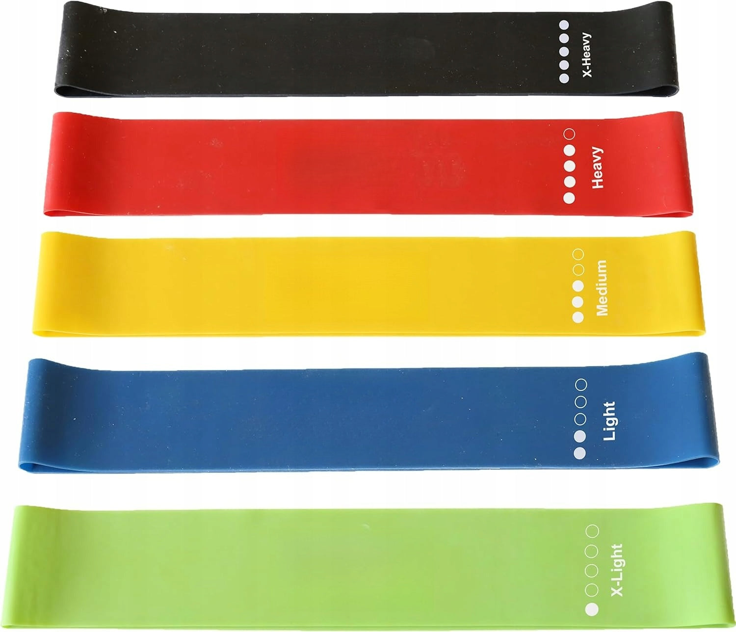 Fit Simplify Resistance Loop Exercise Bands , Set of 5 Packaging status original