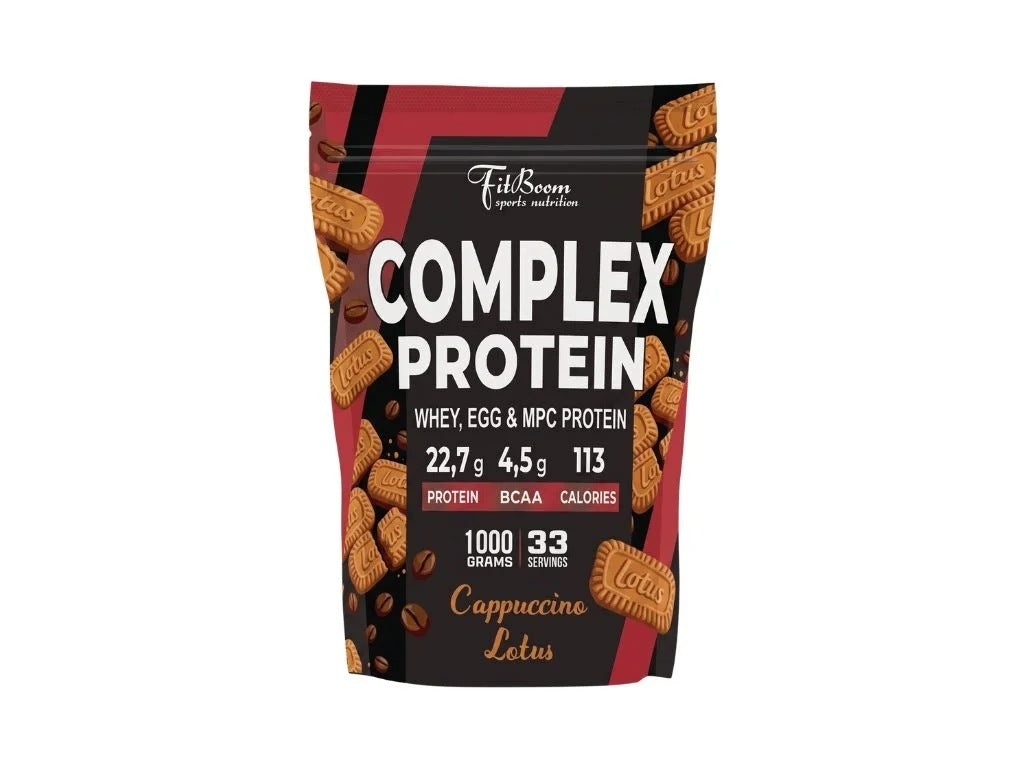 FitBoom Complex Protein 1000g capuccino lotus