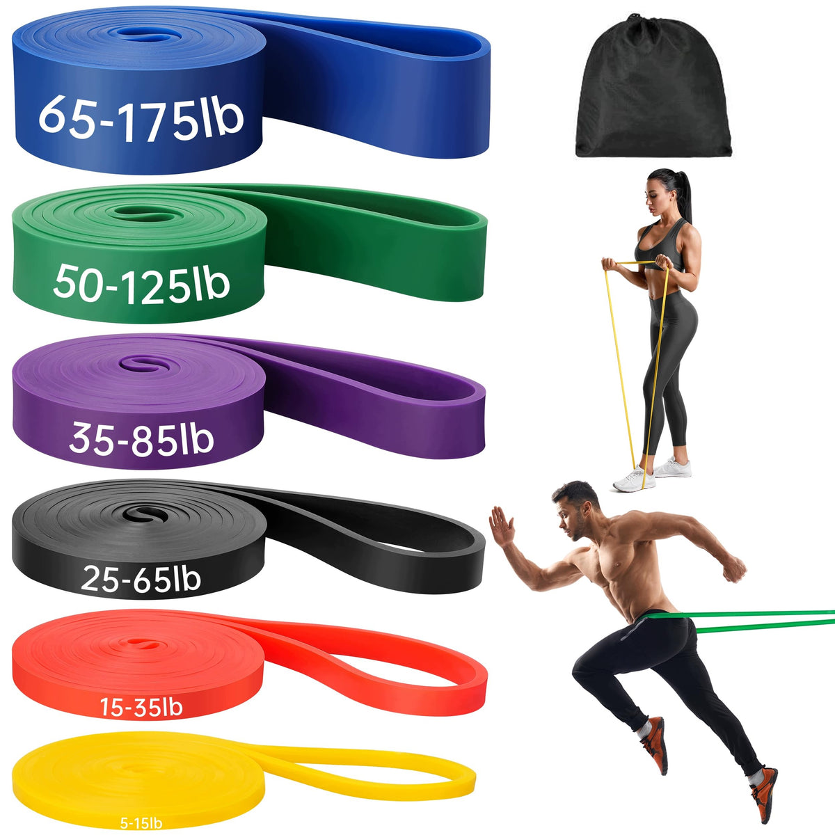 FitBrand Flex Pro Resistance Band Set Various Resistance Levels for Everyone