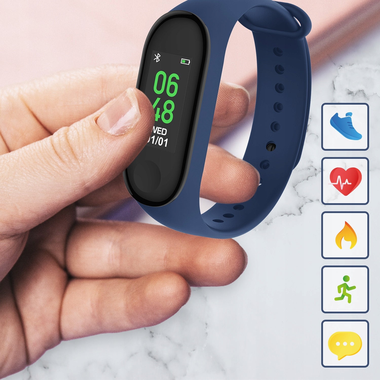 Fitband wrist watch SB-50 smartband smartwatch women's men's uni Kind smartband