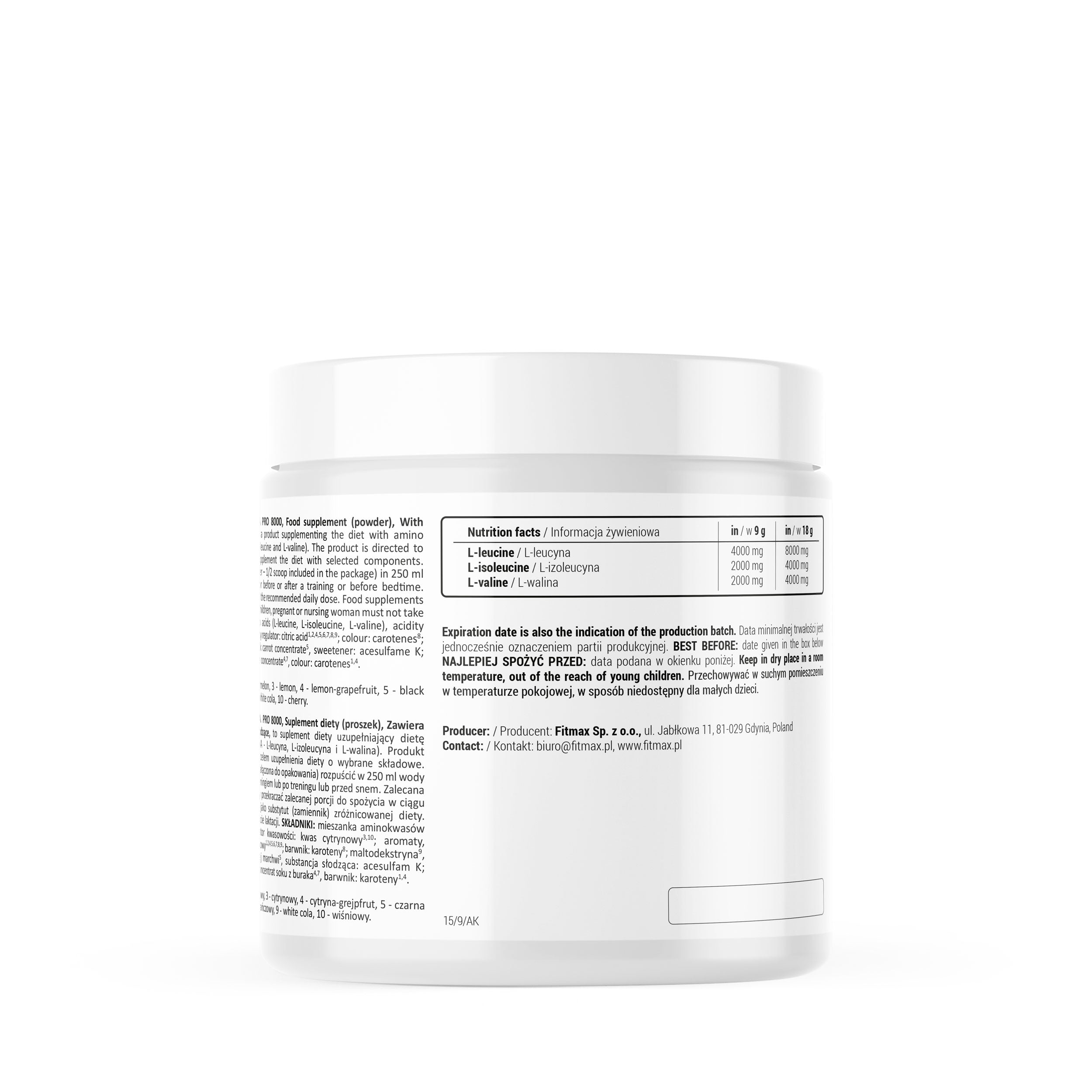 Fitmax BCAA PRO 300g lemon grapefruit Brand FitMax