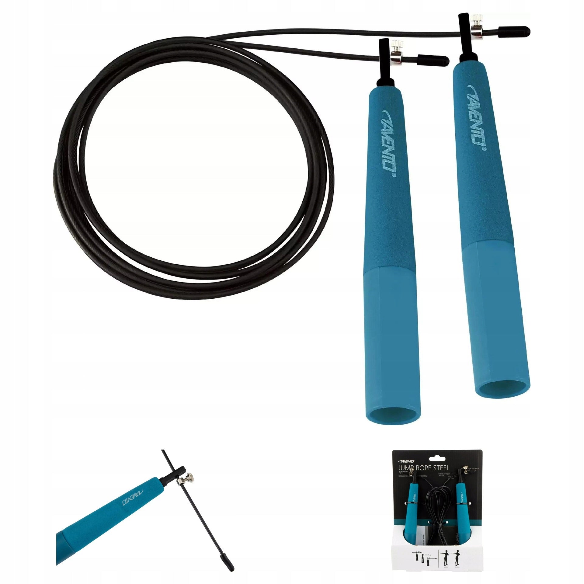 Fitness Boxing Jump Rope for Exercise Adjustable Durable AVENTO 290cm