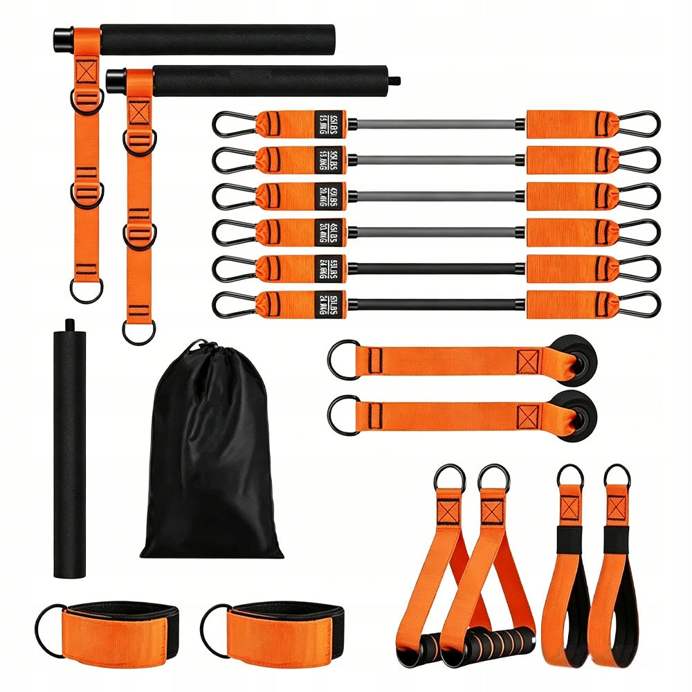 Fitness Exercise Rubber Set + Resistance Band Bag Strong For Training Belts Number of pieces in the set 18
