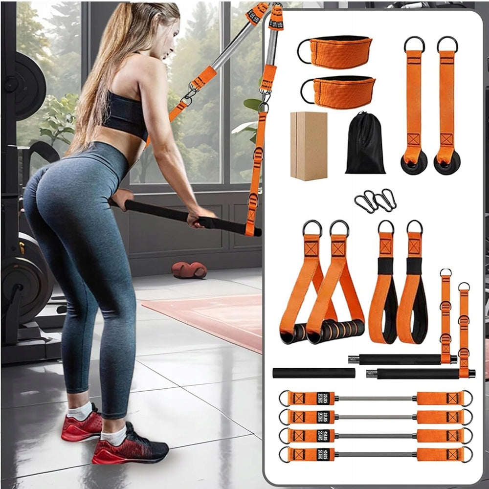 Fitness Exercise Rubber Set + Resistance Band Bag Strong For Training Belts Packaging status original