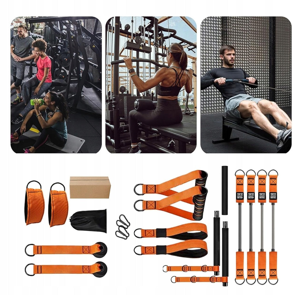 Fitness Exercise Rubber Set + Resistance Band Bag Strong For Training Belts Product weight with unit packaging 1.35 kg
