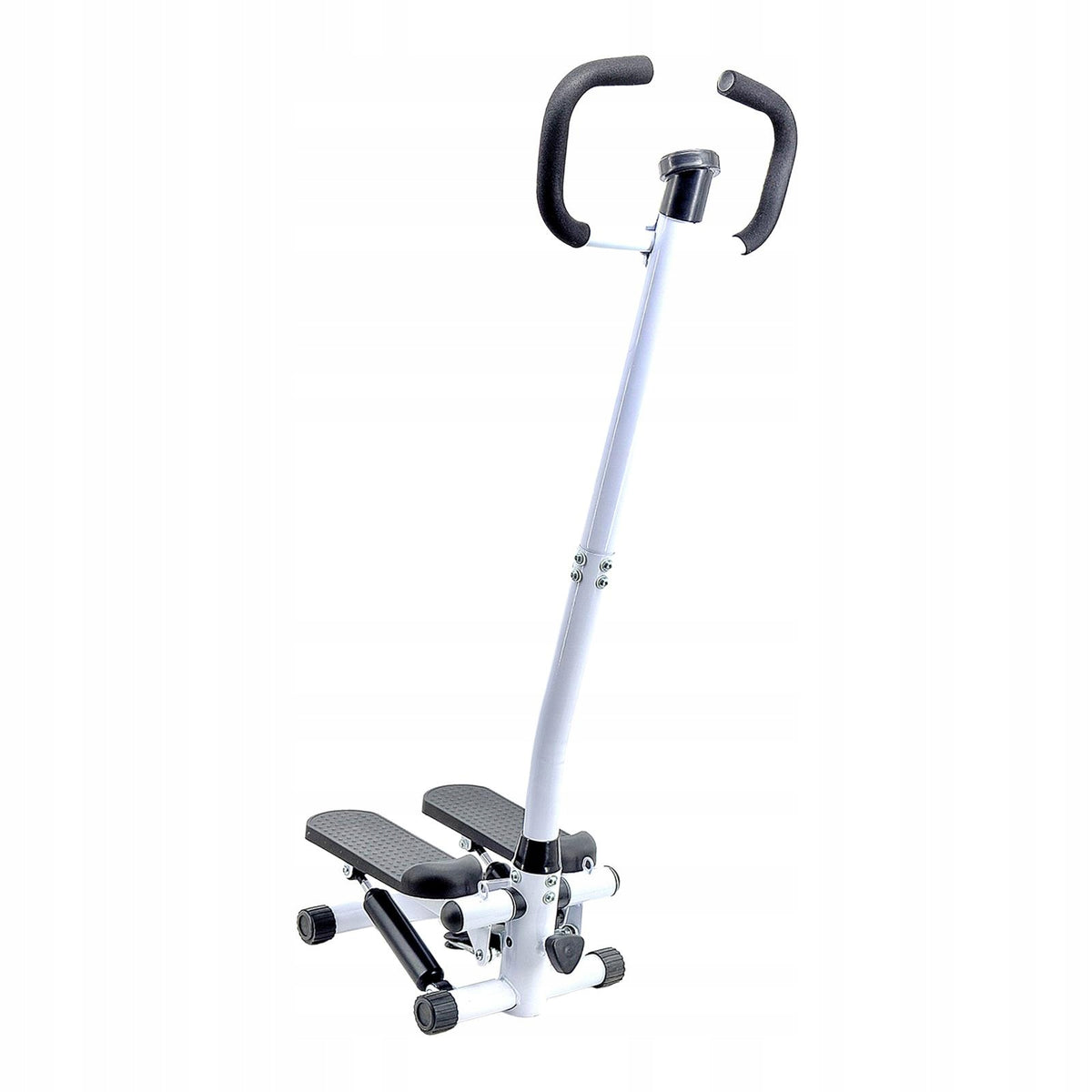 Fitness Exercise Stepping Machine Non Slip with Handlebar Metal Black Color multicolor