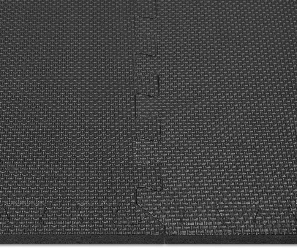 Fitness Mats Set Floor Protection Mats 20 Pieces 3946 Color black