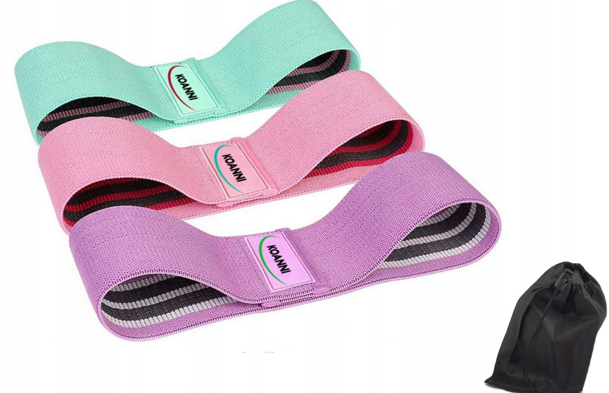 Fitness Rubber Exercise Set Training Tapes 3 Pcs Material Quality