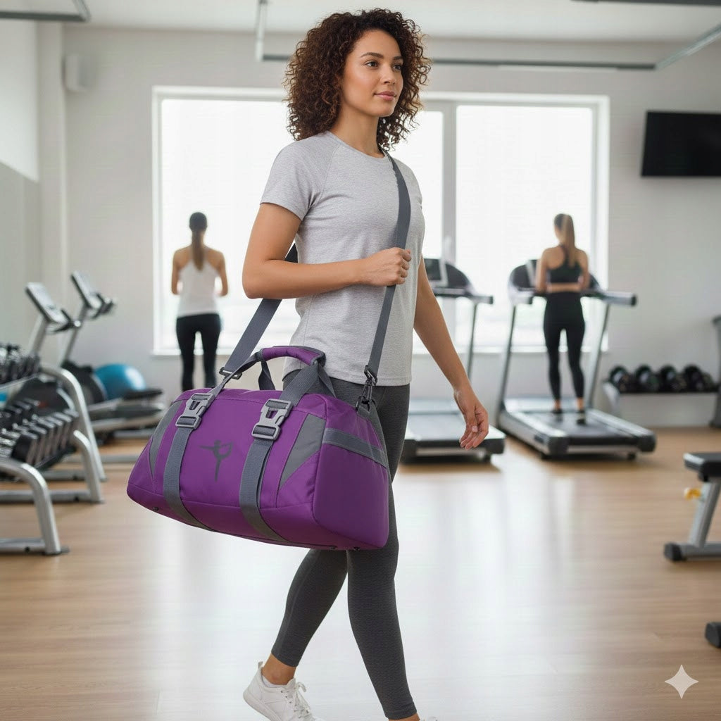 Fitness bag sports for swimming pool gym yoga dance for girls purple Kind bag