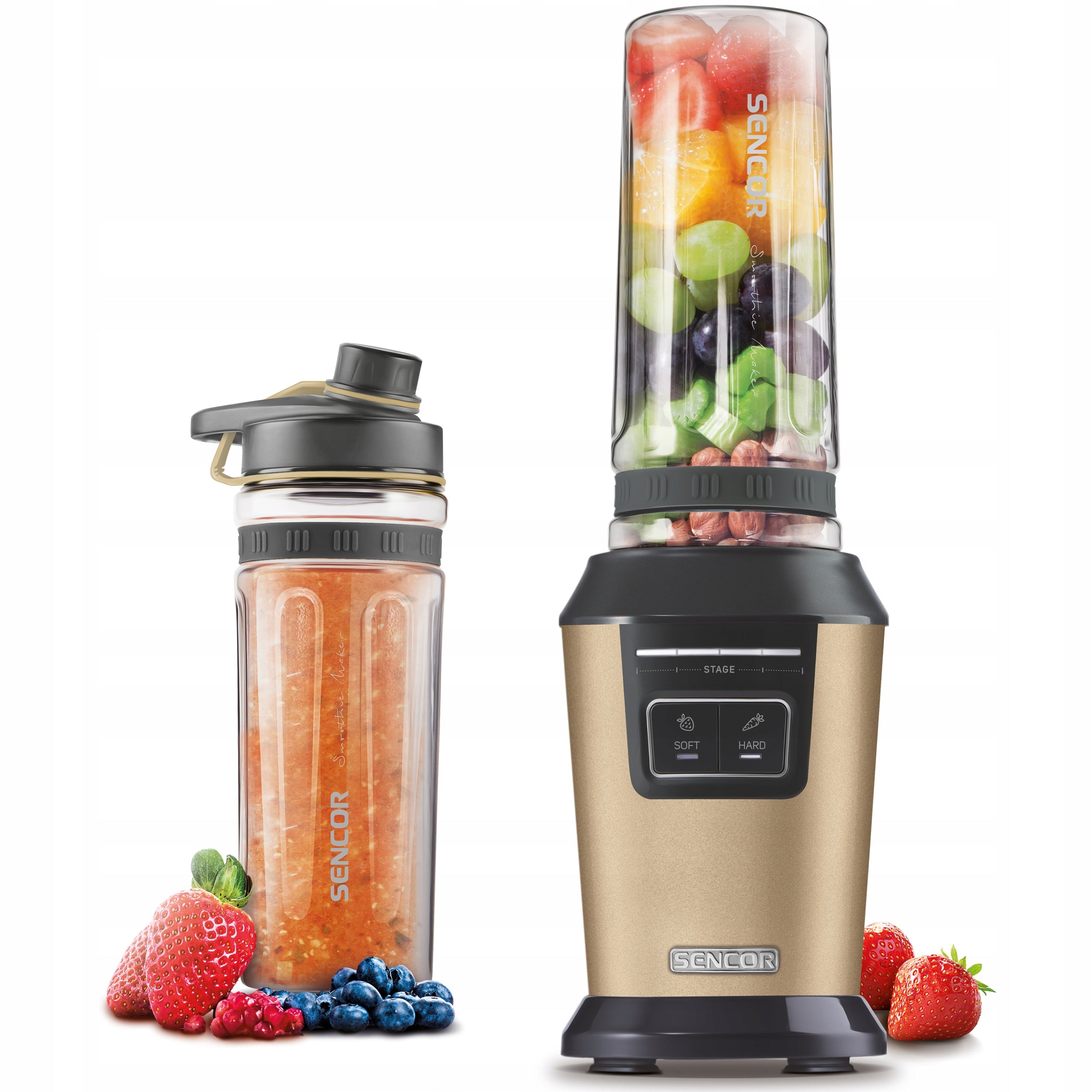 Fitness cup blender Sencor SBL7077CH 800W 2xsport bottle 0.6L Manufacturer code SBL7077CH