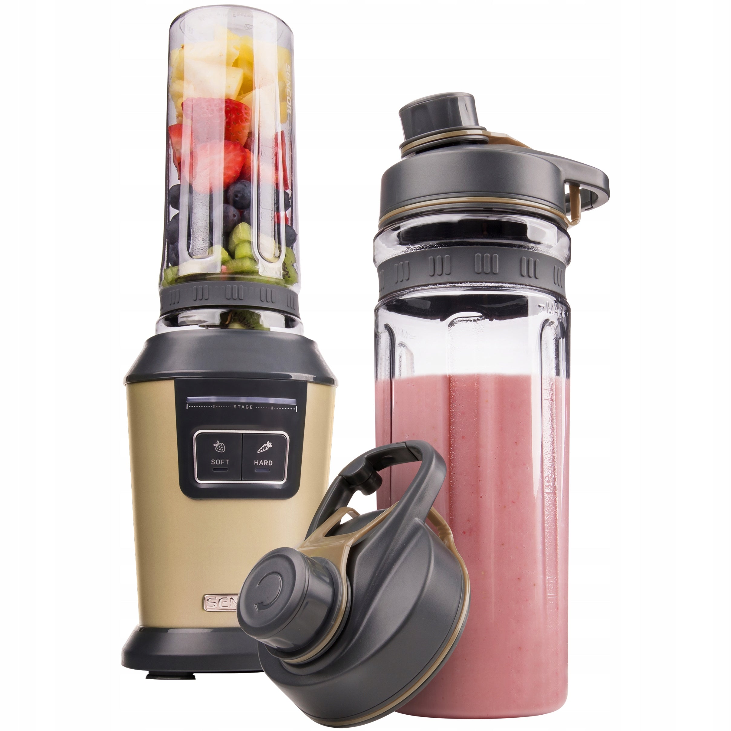 Fitness cup blender Sencor SBL7077CH 800W 2xsport bottle 0.6L