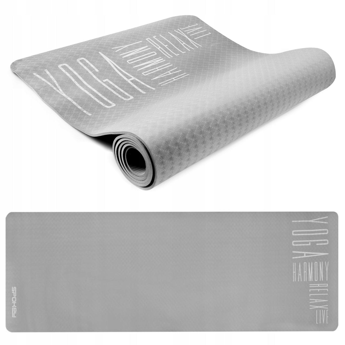 Fitness mat 0,4 cm Spokey HASA Color gray