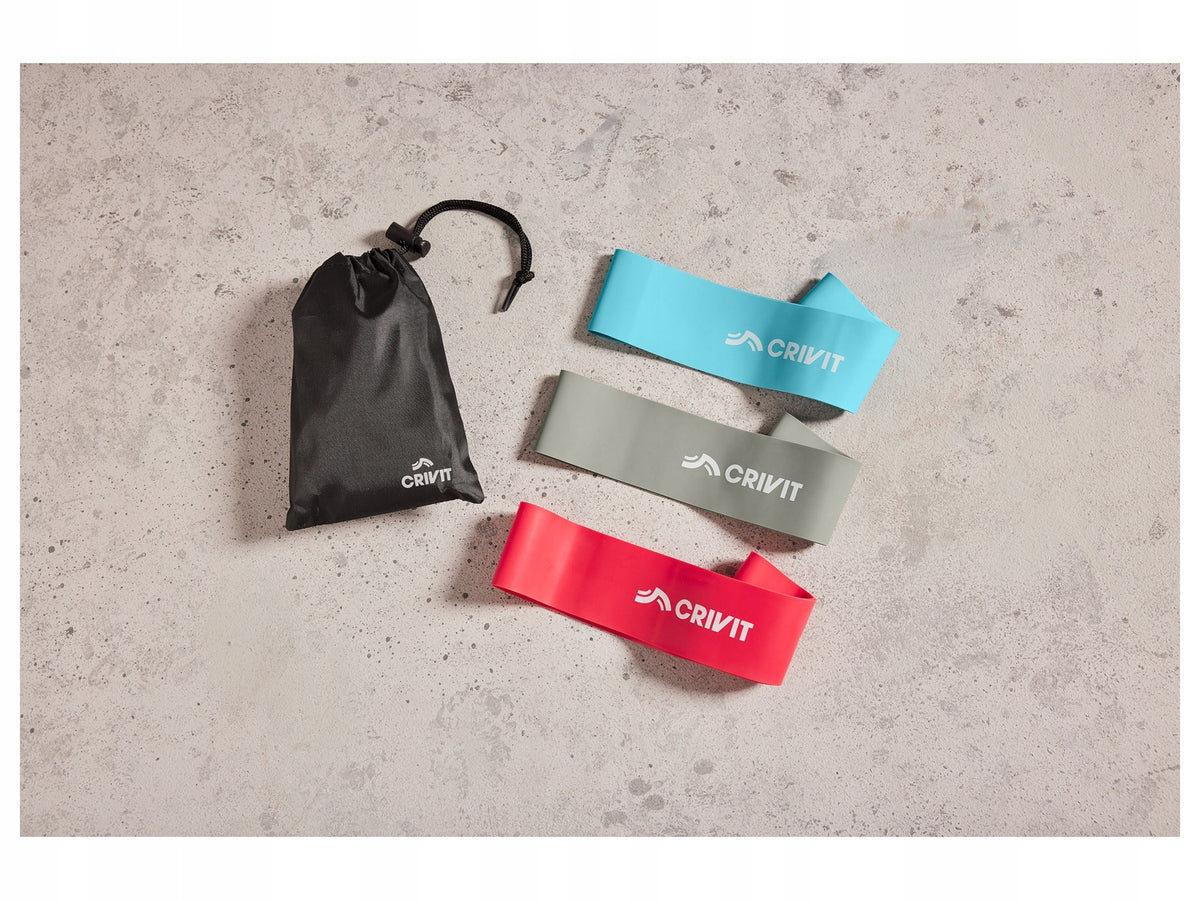 Fitness set resistance rubbers for exercise, in a practical case - 3 pcs. Packaging status original
