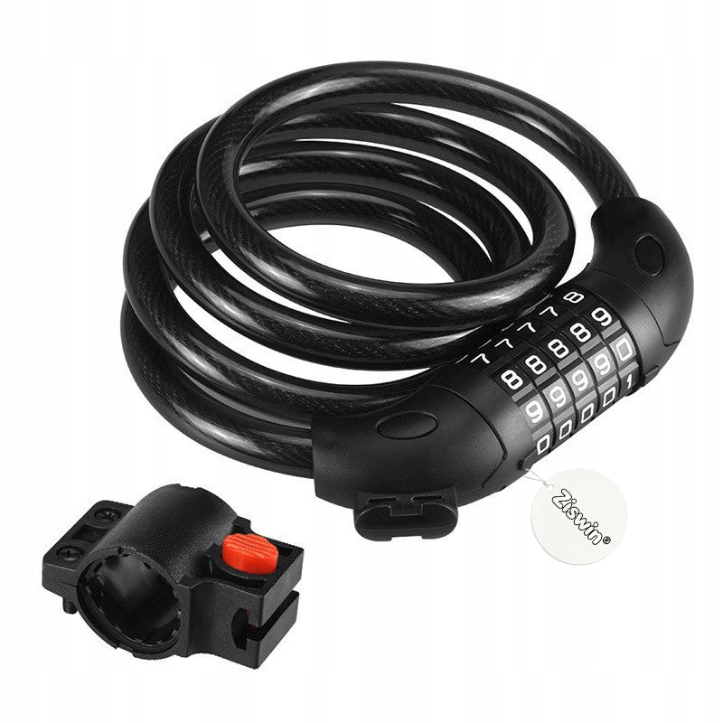 Five-digit combination lock for bicycle, anti-theft Model 1