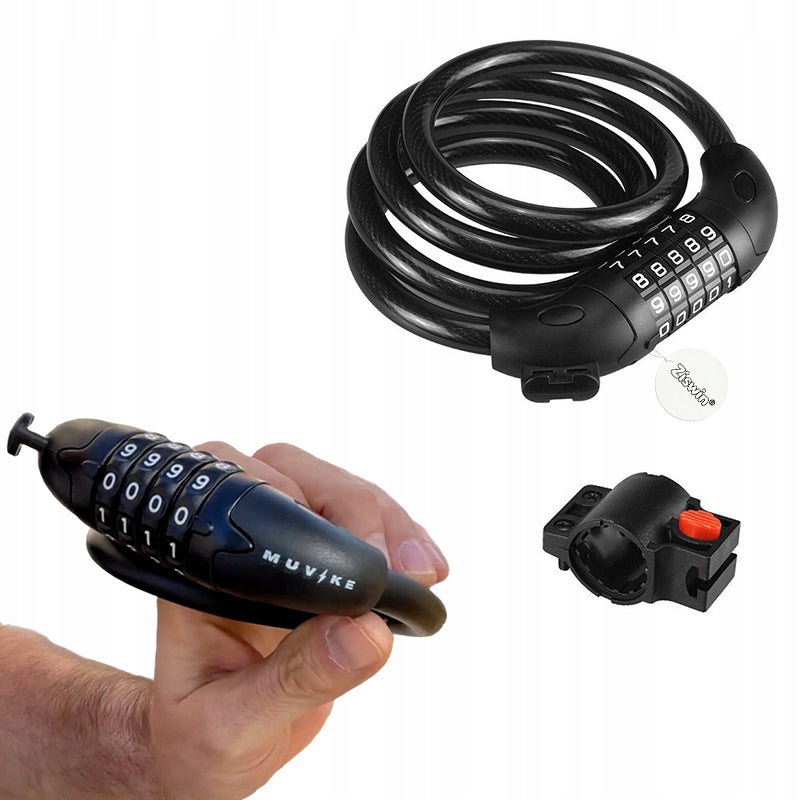 Five-digit combination lock for bicycle, anti-theft
