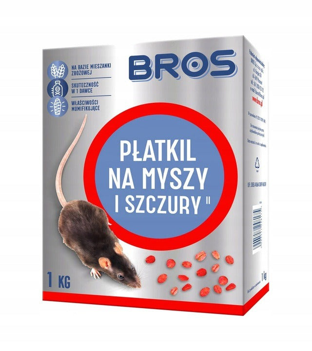 Flake flakes POISON for mice and rats Bros 1 kg