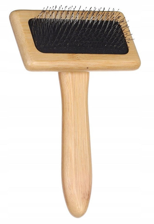 Flamingo Bamboo Dog Brush Babu M