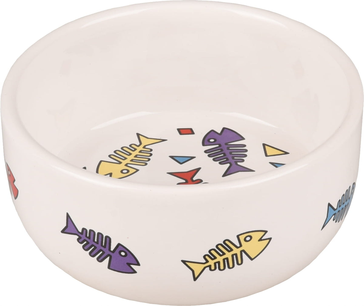 Flamingo Ceramic bowl for cat fish bones