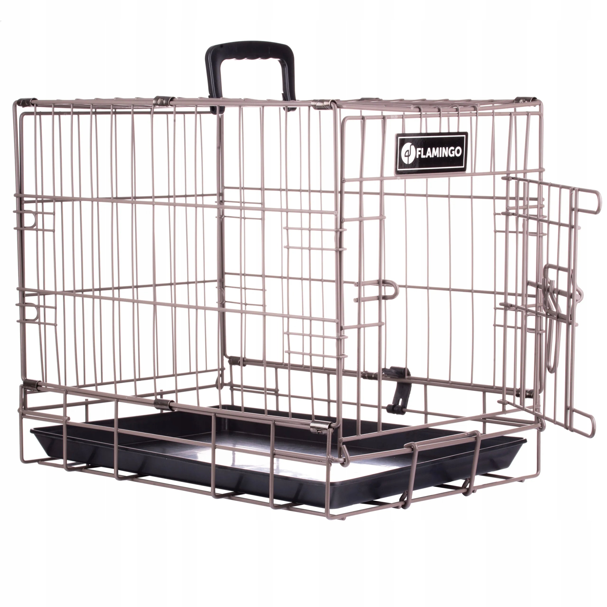 Flamingo Ebo Taupe - metal dog playpen cage, XS: 31x47x38cm Brand VidaXL