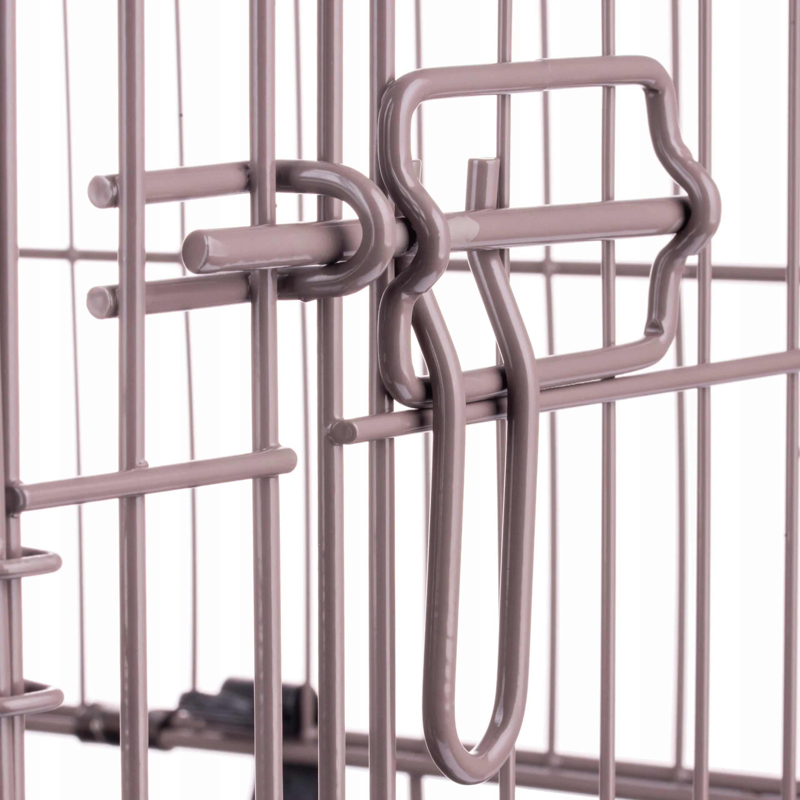 Flamingo Ebo Taupe - metal dog playpen cage, XS: 31x47x38cm Kind cage