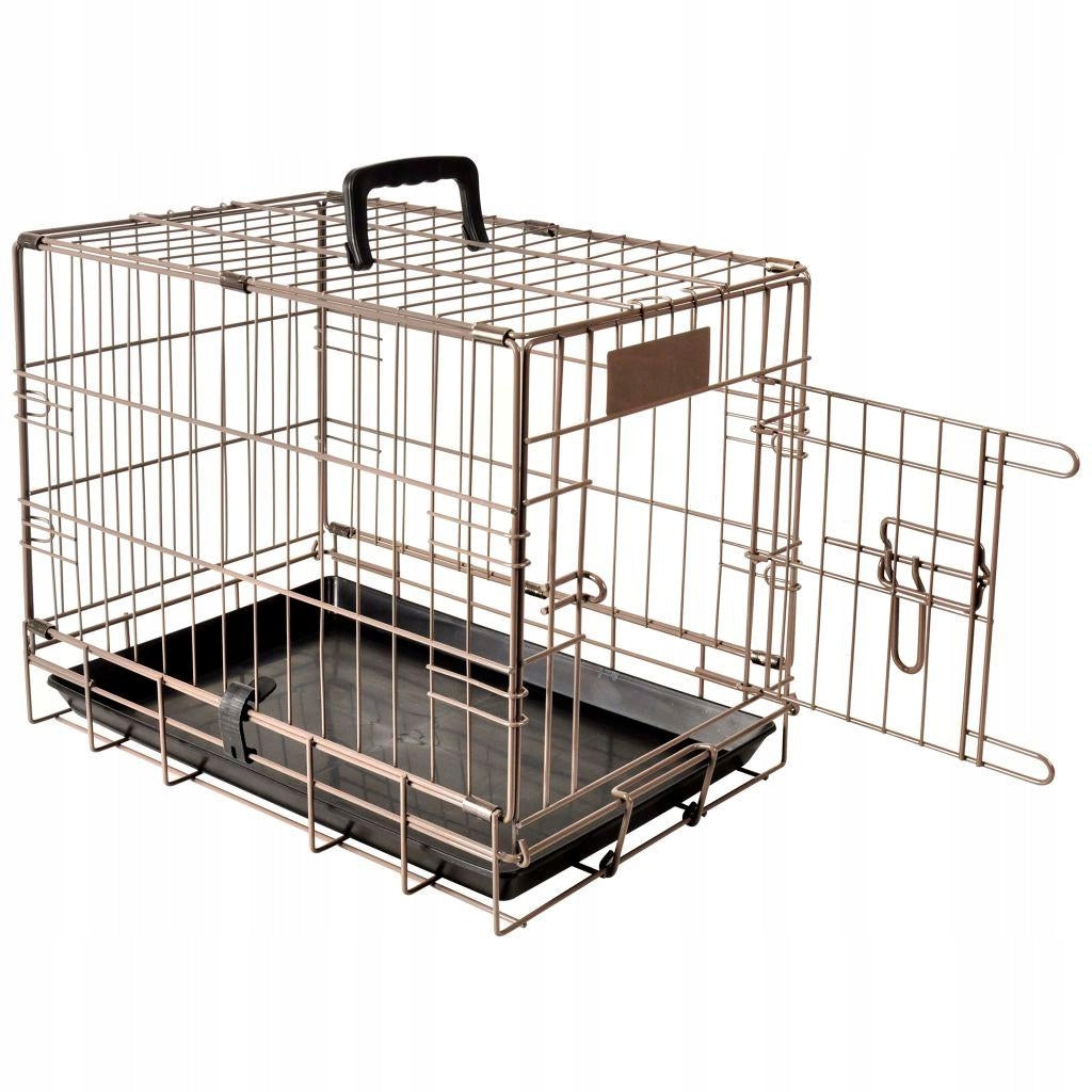 Flamingo Ebo Taupe - metal dog playpen cage, XS: 31x47x38cm Material of manufacture metal
