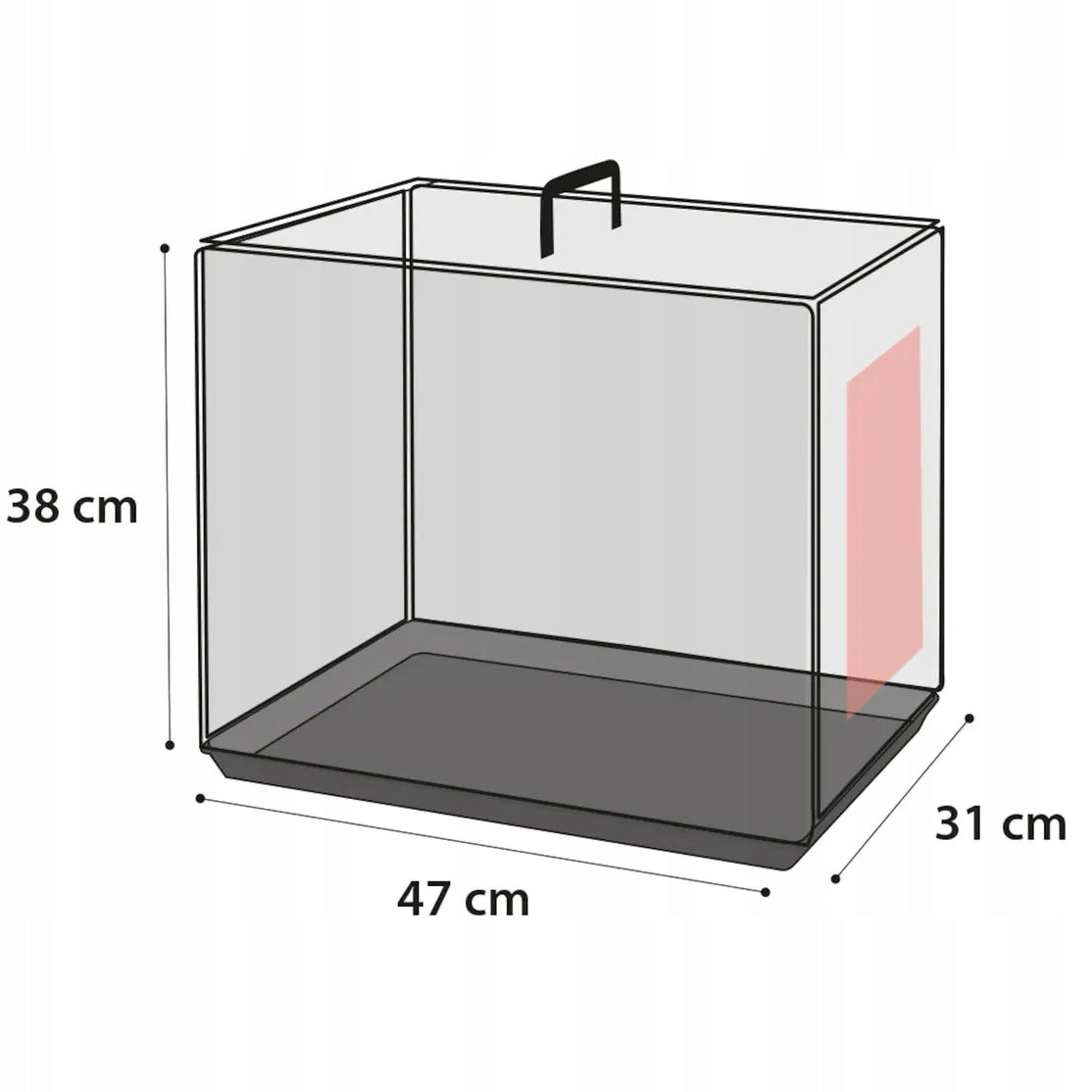 Flamingo Ebo Taupe - metal dog playpen cage, XS: 31x47x38cm Product height 38 cm