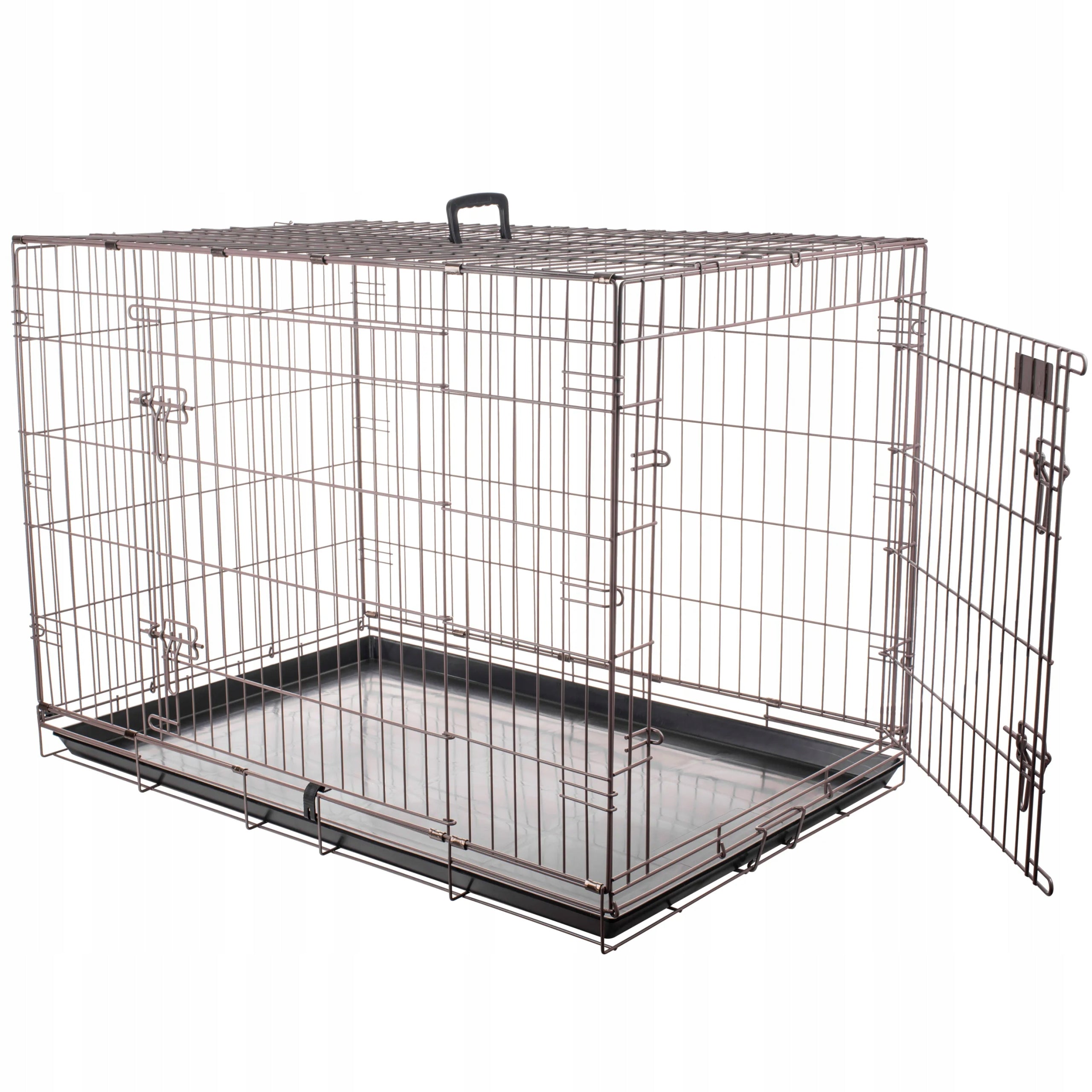 FLAMINGO Hundekäfig Ebo, braun, 109x70x77cm, 517583 