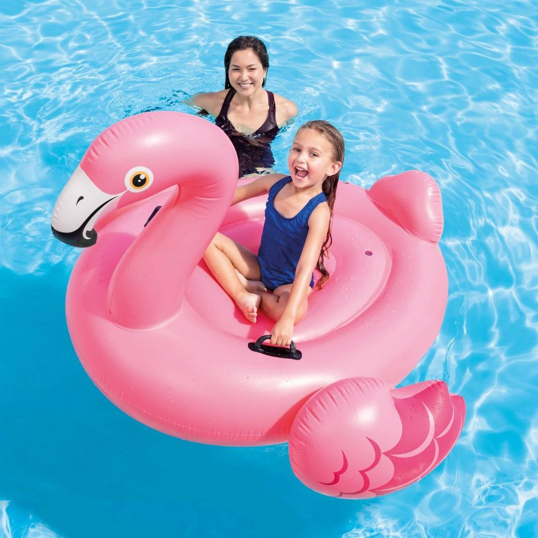 Flamingo Inflatable Swimming Mattress Lightweight and Durable 142x137 INTEX XXL Packaging status original