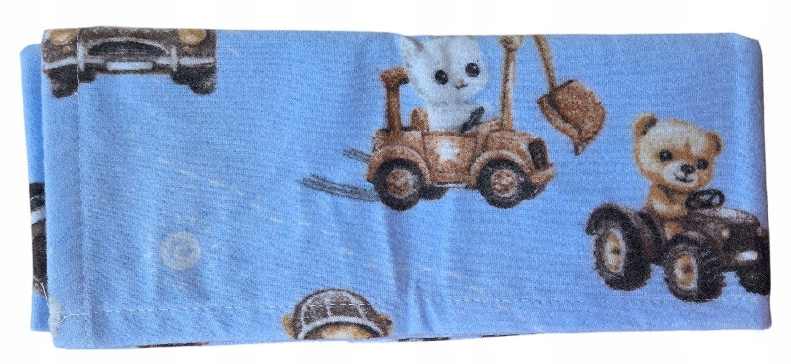 Flannel Diaper 50x60cm Blue Elephants – Poland Approved Manufacturer code Pieluchoceratka niebieskie