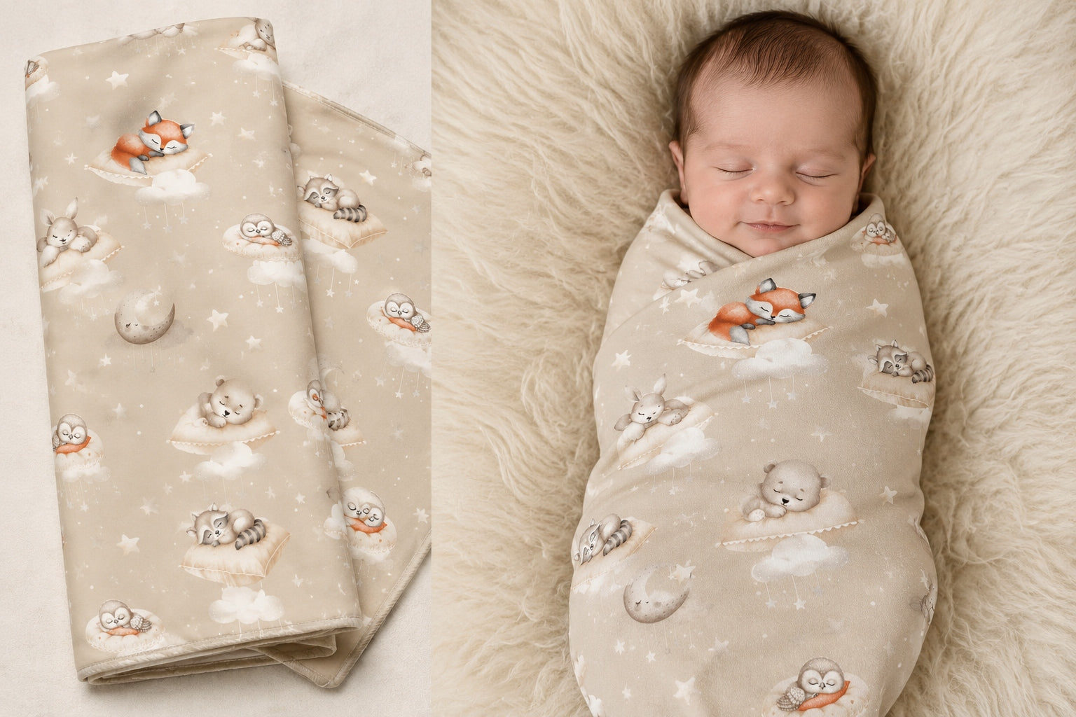 Flannel diaper 160x60 cm swaddle for wrapping newborn sleepy pets