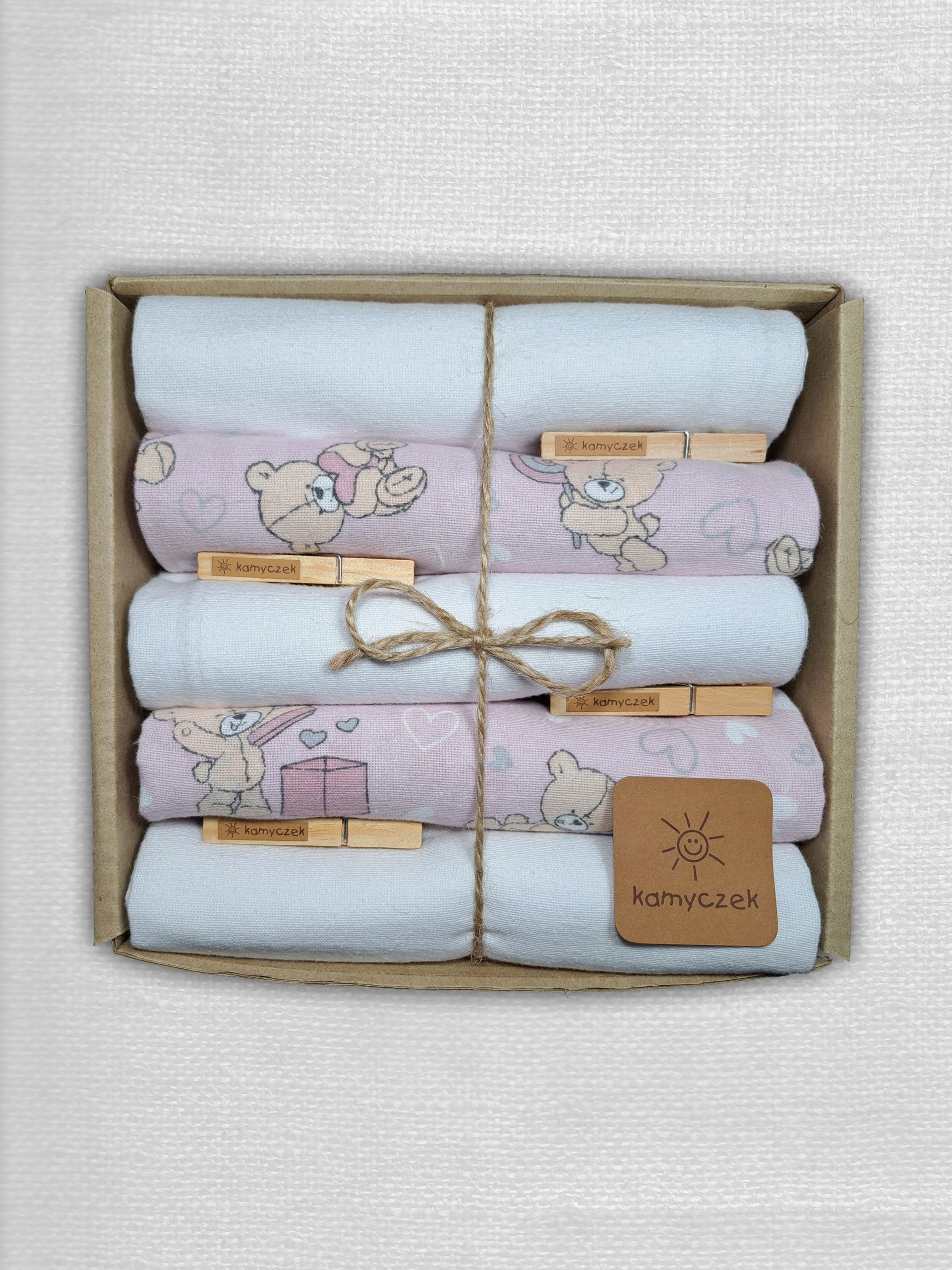 Flannel diapers flannel diaper Kamyczek -set of cotton 70x75cm Packaging status original
