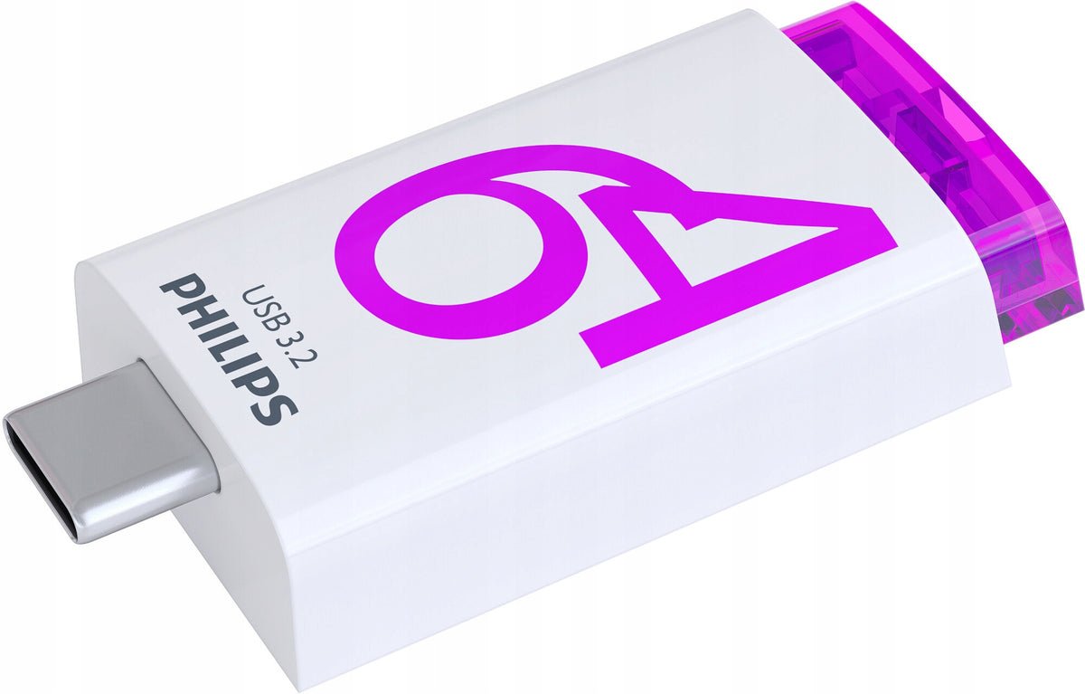 Flash Drive Philips Click 64GB USB-C 3.2 Gen 1 purple Manufacturer code FM64FD175B 00