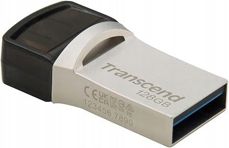 Flash Drive Transcend JetFlash 890 128 GB USB 3.1 silver Manufacturer code TS128GJF890S