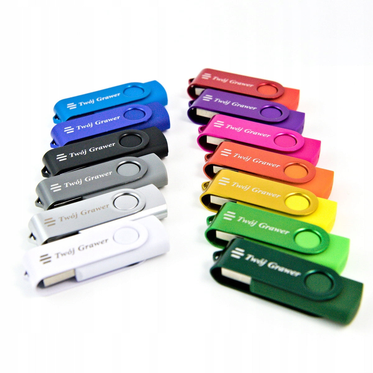 Flash drive with ENGRAVING logo USB stick 16 GB SET OF 10 PCS.
