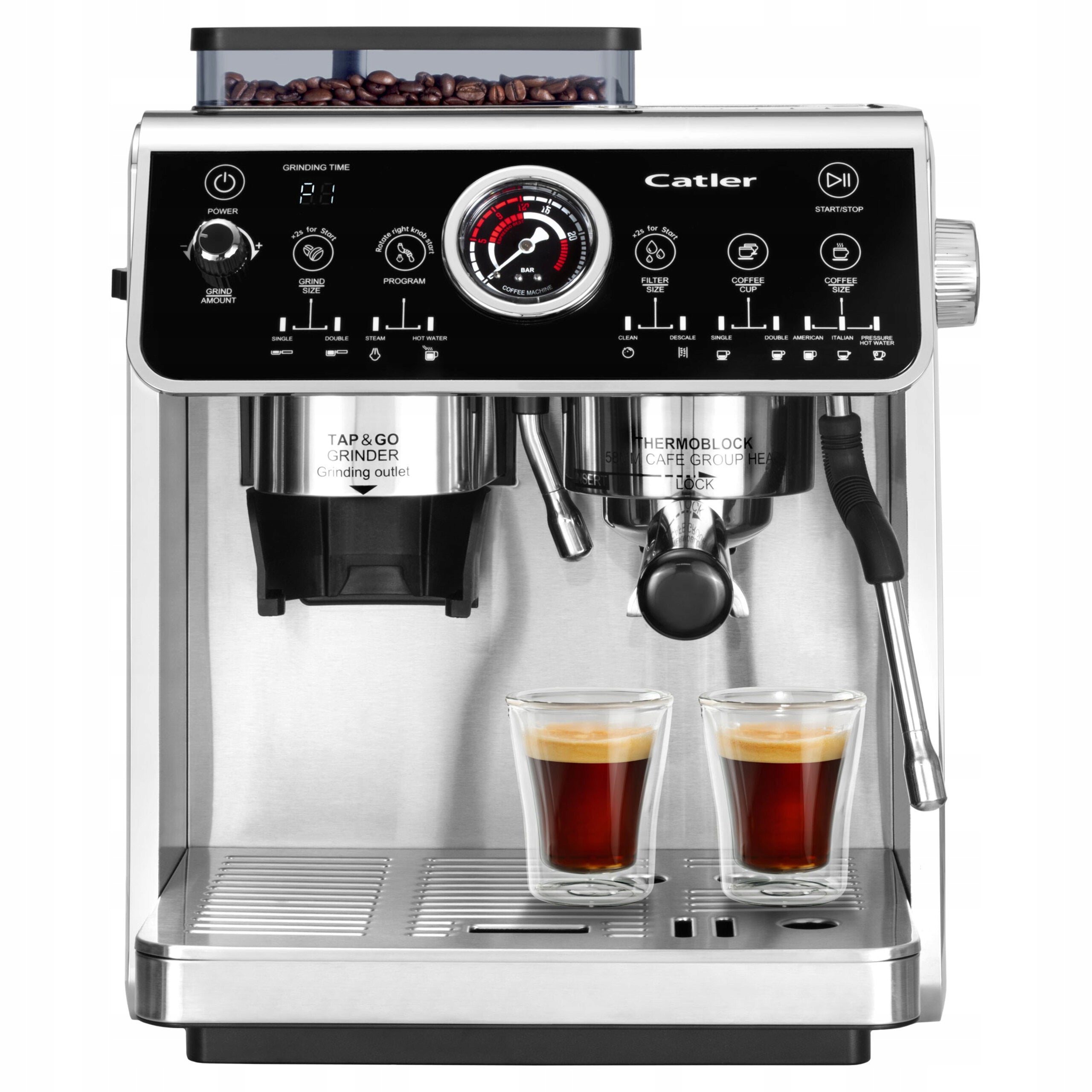 Flask Express Catler ES910 DOUBLE THERMOBLOCK SYSTEM 2800W GRINDER Manufacturer code 8590669362158