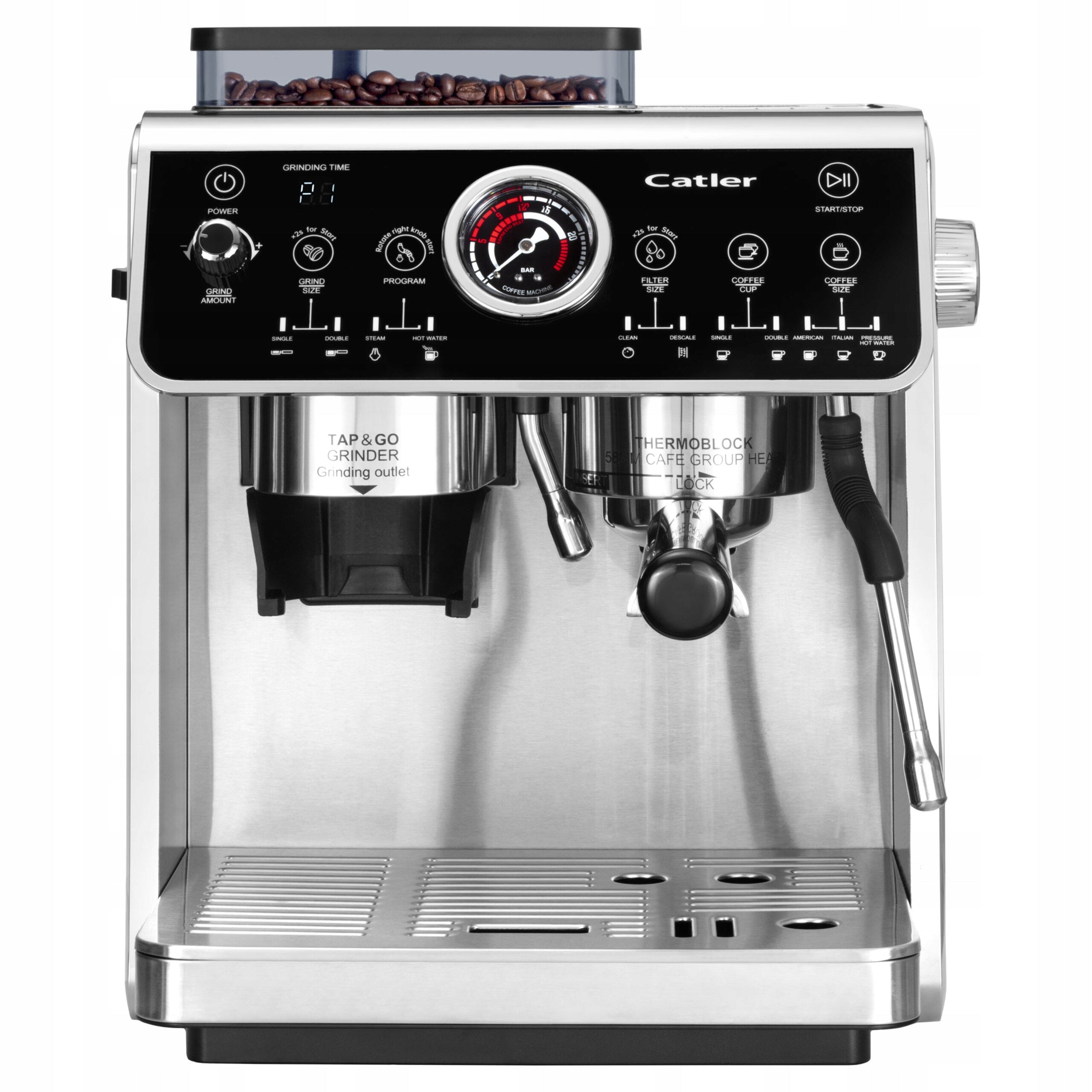 Flask Express Catler ES910 DOUBLE THERMOBLOCK SYSTEM 2800W GRINDER Packaging status original
