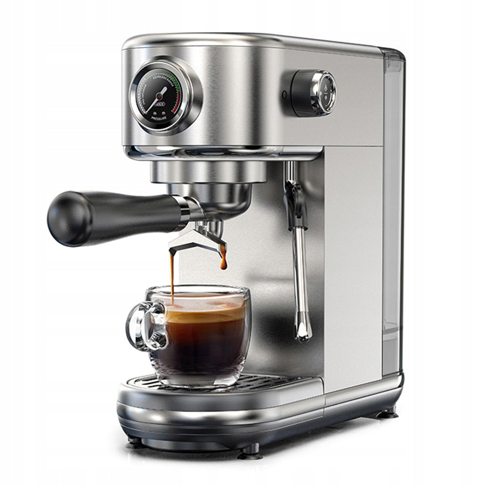 Flask Pressure Machine HiBREW H10B 1350 W silver espresso Coffee Machine