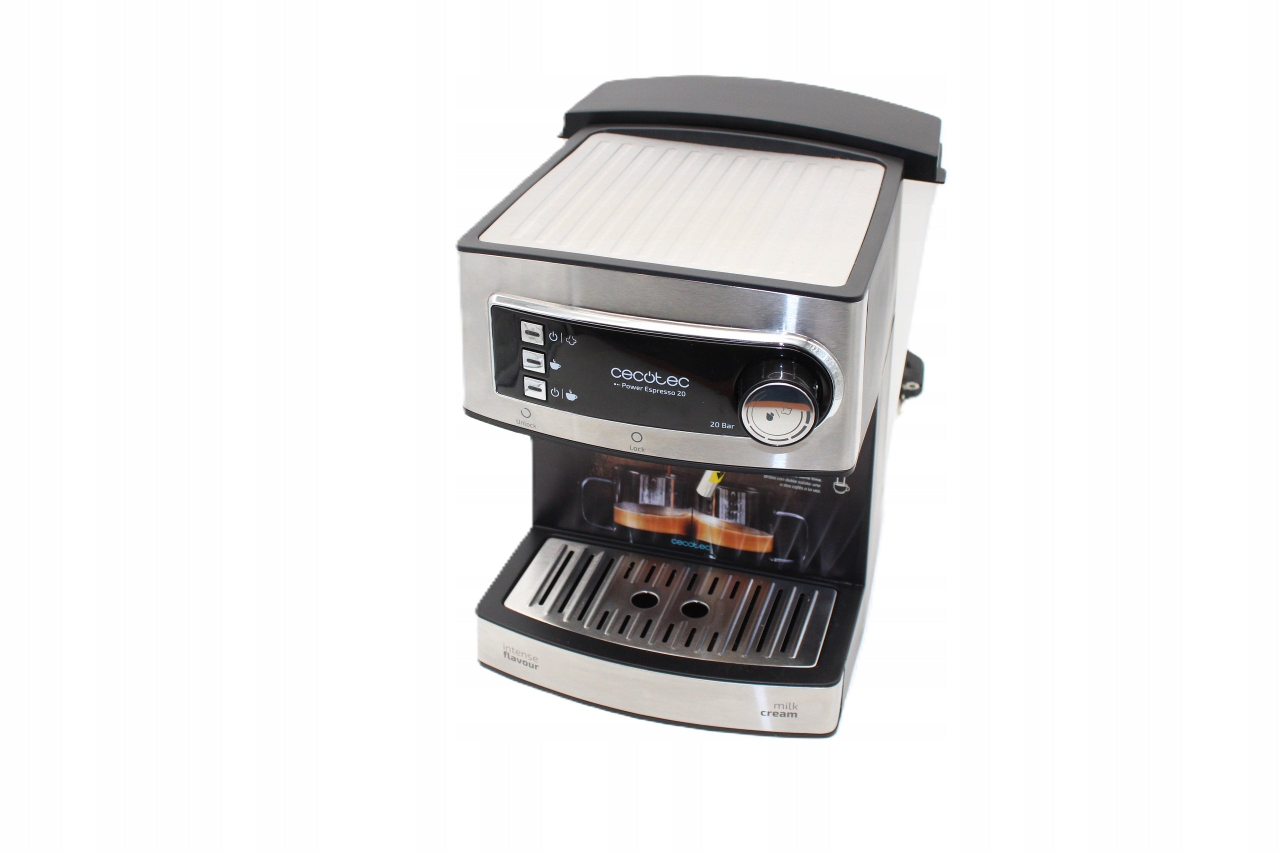 Flask espresso machine Cecotec Power Espresso 20 850 W silver/grey Manufacturer code 01503