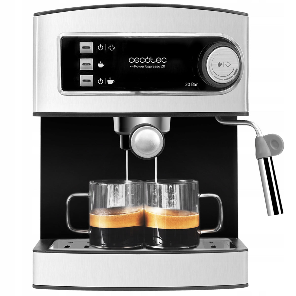 Flask espresso machine Cecotec Power Espresso 20 850 W silver/grey