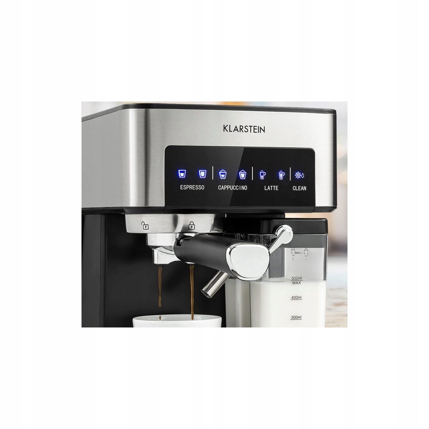 Flask espresso machine Klarstein Arabica Comfort 1350 W silver/grey Model Arabica Comfort