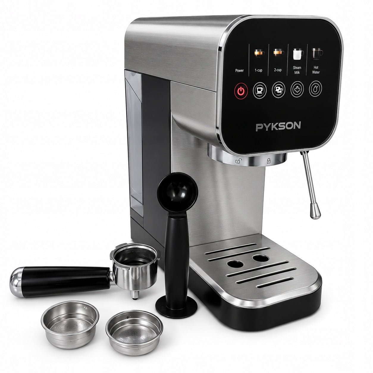 Flask espresso machine SILVER 20 BAR | PYKSON Di Oro One 500 - 1300 W Manufacturer code AMPQ:101369
