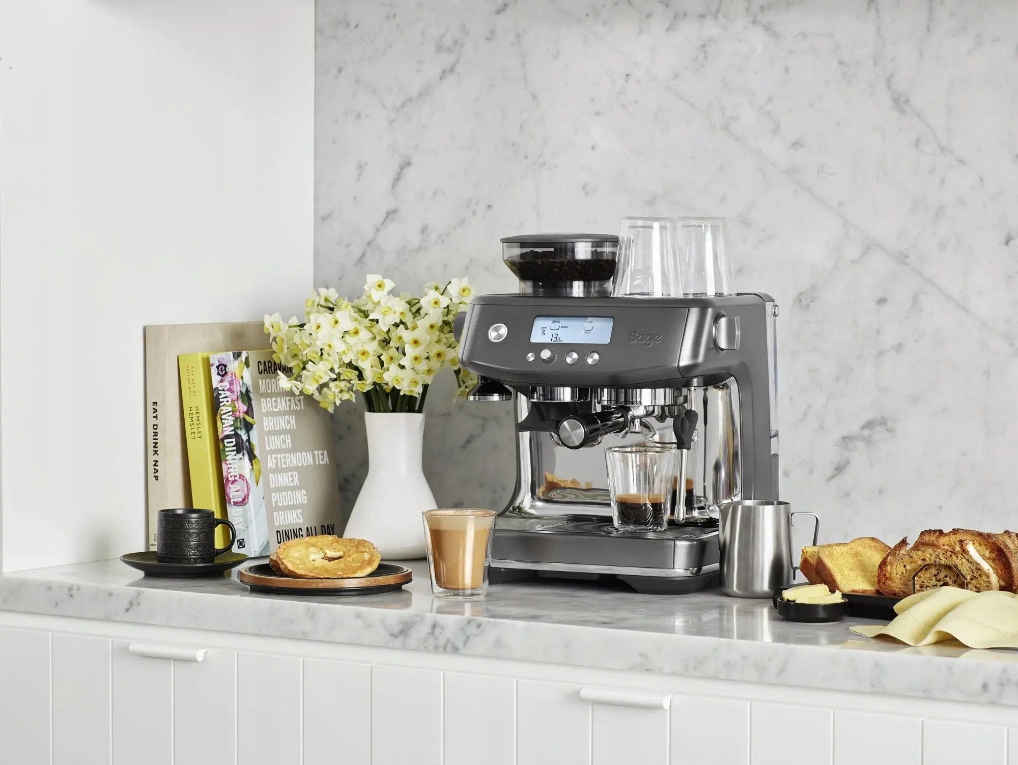 Flask espresso machine Sage Barista Pro 1680 W silver/grey Brand Sage