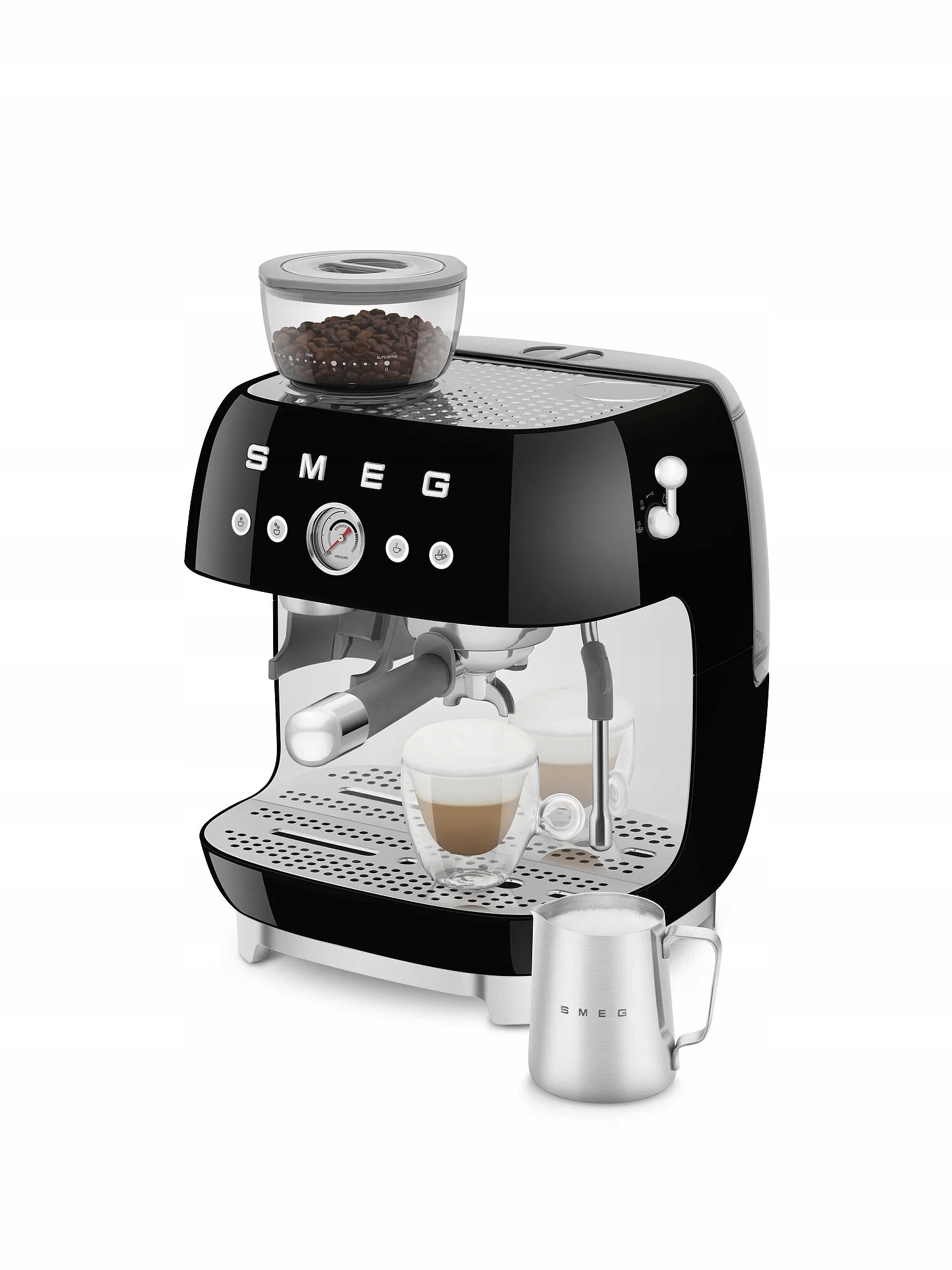 Flask espresso machine Smeg EGF03BLEU 1650 W black - FROM HAND - COFFEE Manufacturer code EGF03BLEU