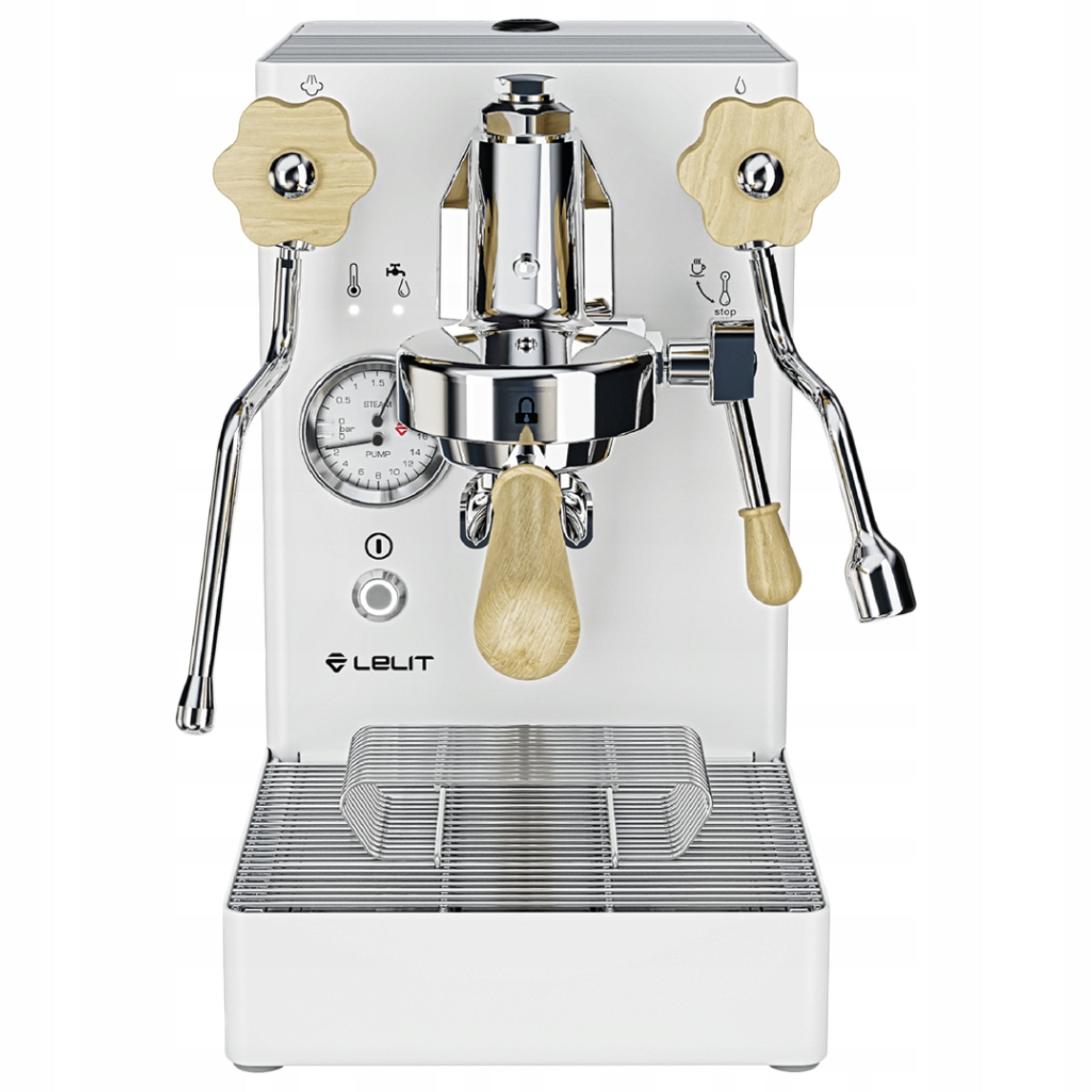 Flask espresso machine for coffee Lelit MaraX PL62X-EUCW White
