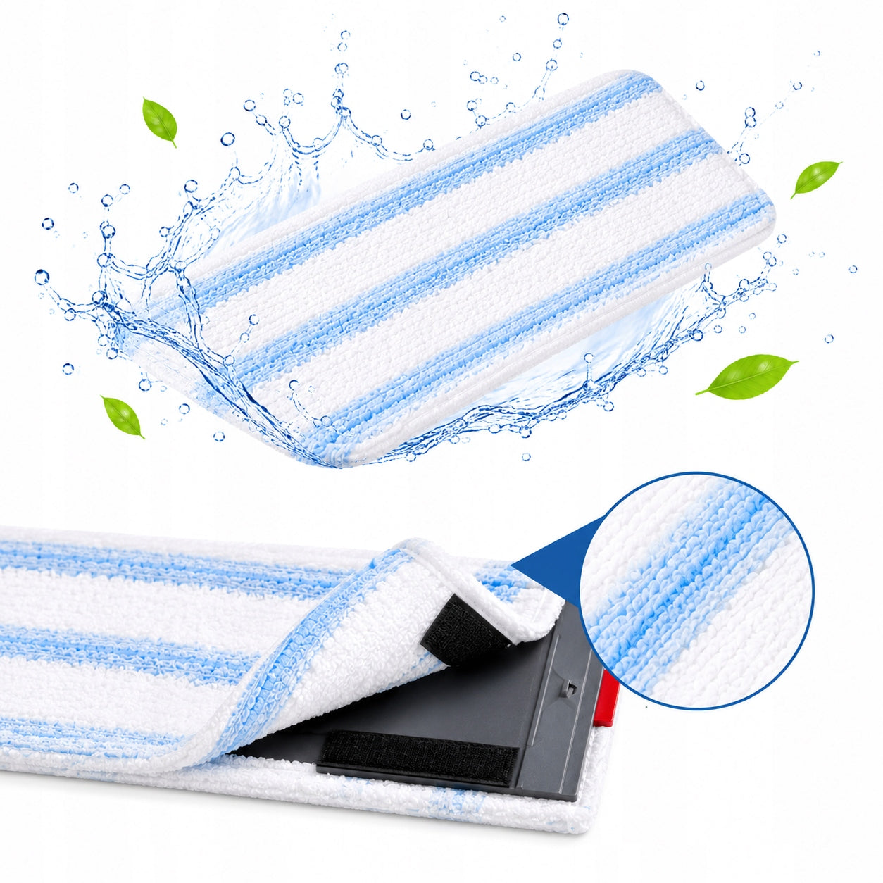 Flat Cartridge For Mop Vileda H2prO Microfiber Spare Cleaning Cartridge 3pcs Manufacturer code WKŁAD DO MOPA VILEDA H2prO 9 SZT