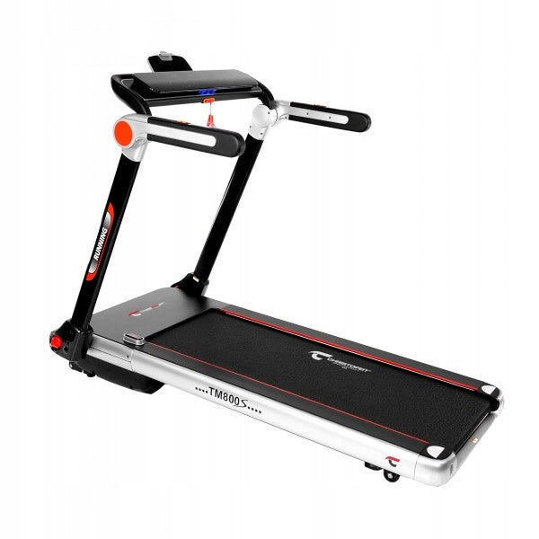 Flat Folding Treadmill LCD Touch Panel LED Brand Christopeit Sport