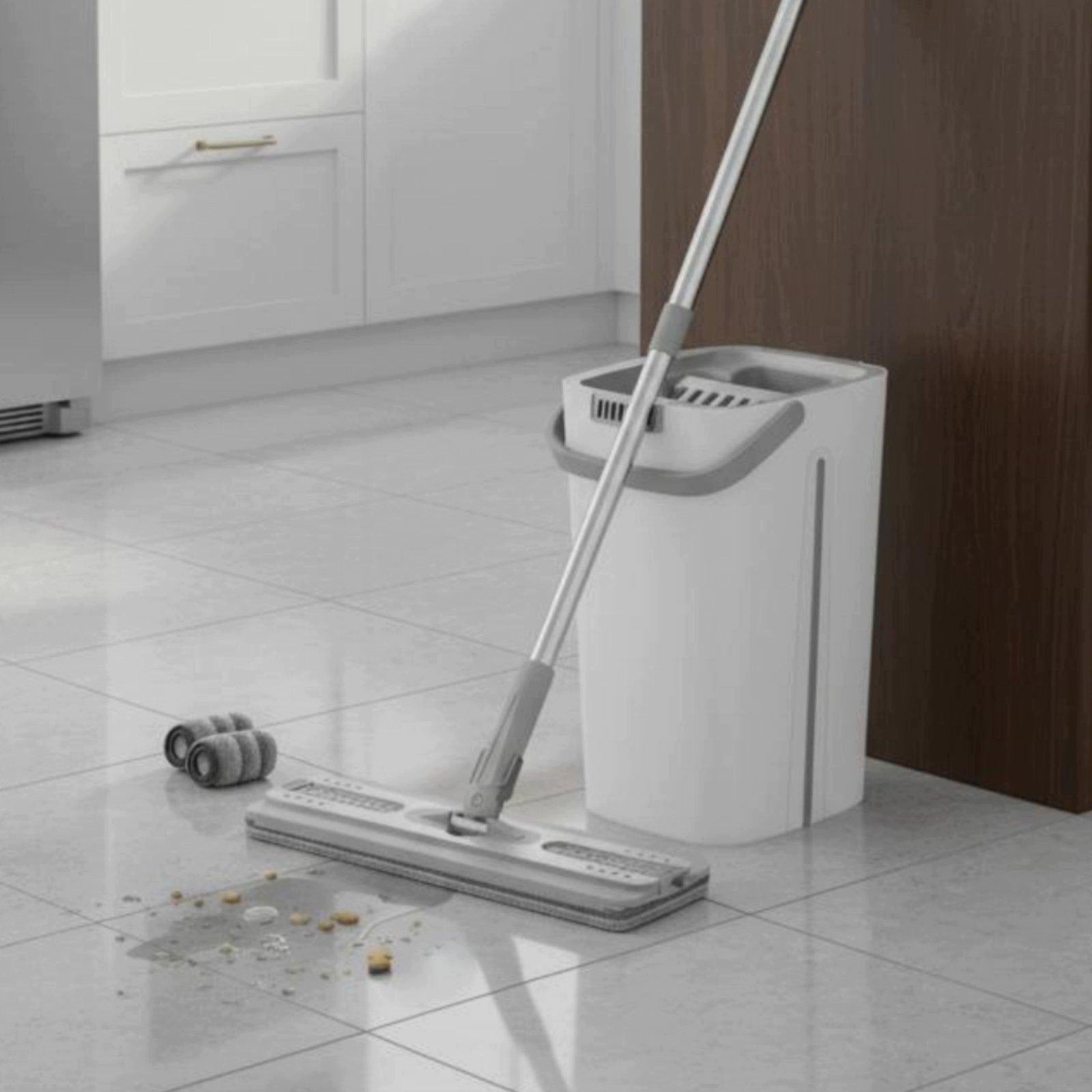 Flat Mop Blue 2 Pads Brand no brand