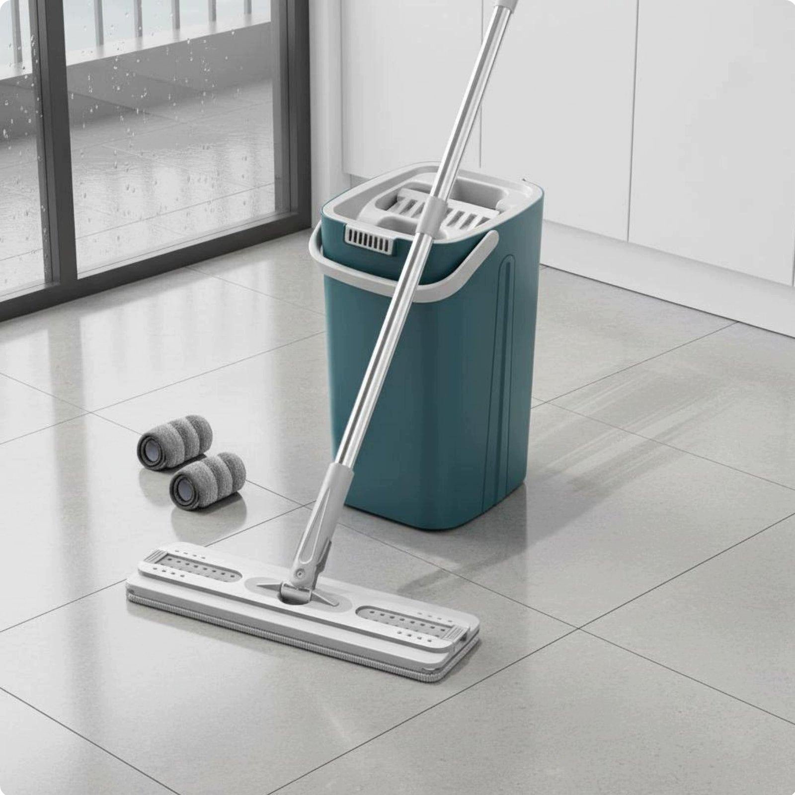 Flat Mop Blue 2 Pads