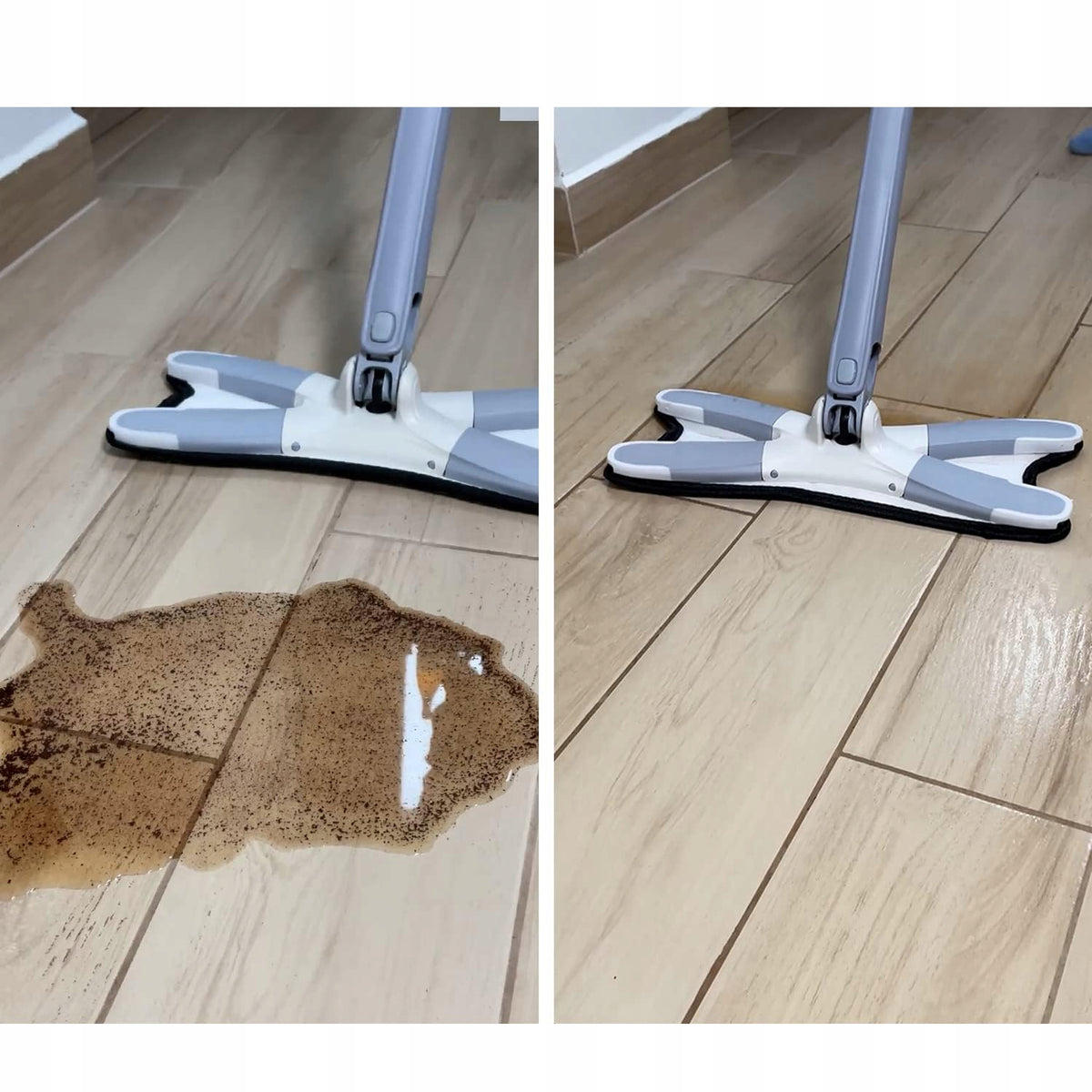 Flat Mop Folding Rotary Squeeze with Squeezer TWIST Butterfly + Cartridge Brand Realne Ceny
