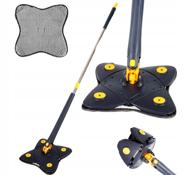 Flat Rotary Floor Cleaning Mop with Hygiene Squeezer